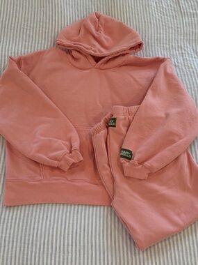 Daily Drills Hoodie and Joggers Set- Both are size M/L- Dusty Rose